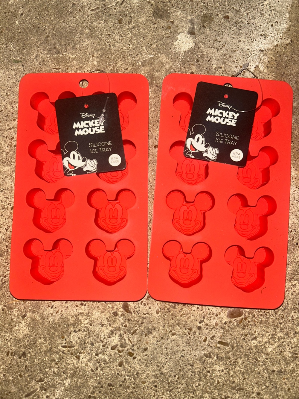 Disney Red Mickey Mouse Silicone Ice Tray Set